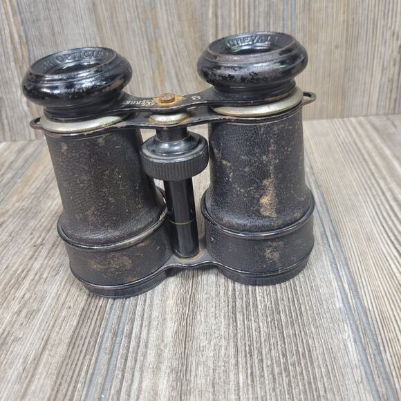 Vintage Binoculars Chevalier Paris Optician 8 Verres - Picture 2 of 4